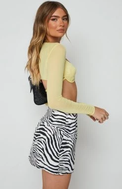 BB Exclusive Hendra Zebra Mini Skirt Bottoms