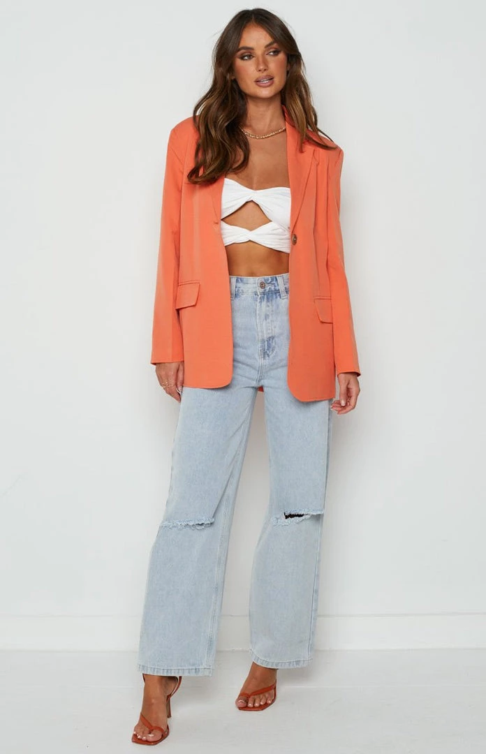 BB Exclusive Henny Orange Blazer Outerwear 2 BB Exclusive Henny Orange Blazer Outerwear