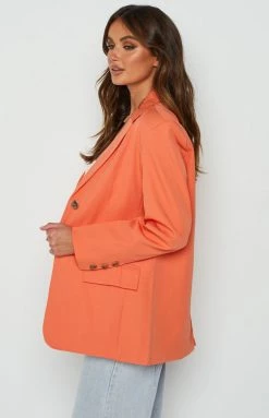 BB Exclusive Henny Orange Blazer Outerwear 10 BB Exclusive Henny Orange Blazer Outerwear