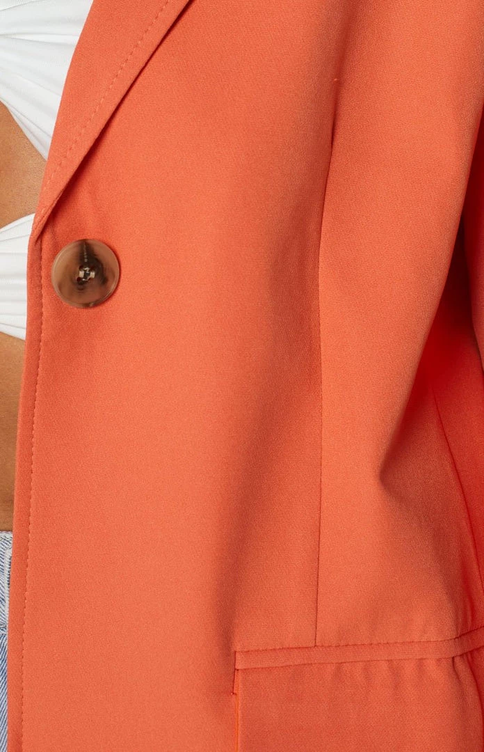 BB Exclusive Henny Orange Blazer Outerwear 6 BB Exclusive Henny Orange Blazer Outerwear