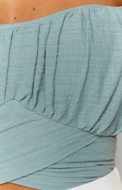 Beginning Boutique Tops Heritage Wrap Top Sage