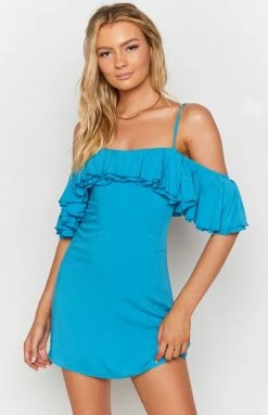 BB Exclusive Hilo Mini Dress Blue Dresses