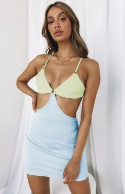 BB Exclusive Hilton Mini Dress Green Dresses