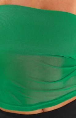 BB Exclusive Hilux Green Mesh Bandeau Top