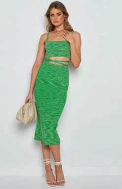 Beginning Boutique Two Piece Sets Hold Me Tight Spacedye Set Green