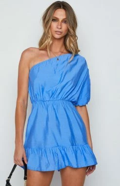 Beginning Boutique Holiday Blue Mini Dress Dresses