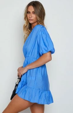 Beginning Boutique Holiday Blue Mini Dress Dresses