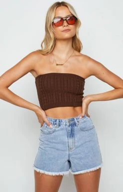 BB Exclusive Bottoms Hollie Blue Denim Shorts