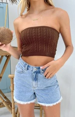 BB Exclusive Bottoms Hollie Blue Denim Shorts