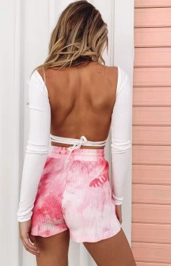 BB Exclusive Home Body Rib Shorts Pink