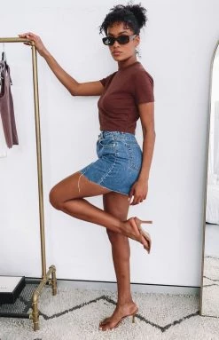 BB Exclusive Home Body Rib Tee Chocolate