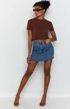 BB Exclusive Home Body Rib Tee Chocolate