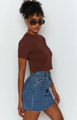 BB Exclusive Home Body Rib Tee Chocolate