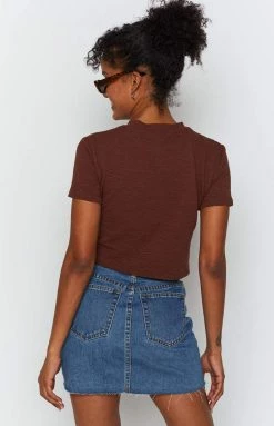 BB Exclusive Home Body Rib Tee Chocolate