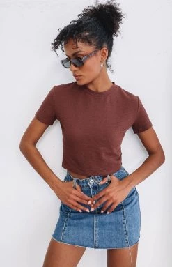 BB Exclusive Home Body Rib Tee Chocolate