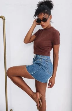 BB Exclusive Home Body Rib Tee Chocolate