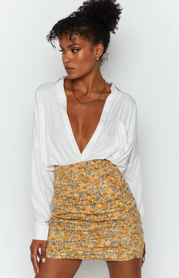 Beginning Boutique Homecoming Queen Skirt Mustard Bottoms 4 Beginning Boutique Homecoming Queen Skirt Mustard Bottoms