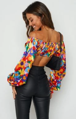 BB Exclusive Tops Houston Crop Top Multi Floral