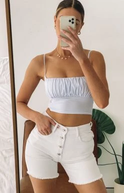 BB Exclusive Soda Pop Crop Top Blue