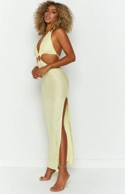 BB Exclusive Dresses Impala Lemon Maxi Dress
