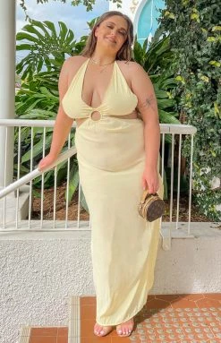 BB Exclusive Dresses Impala Lemon Maxi Dress