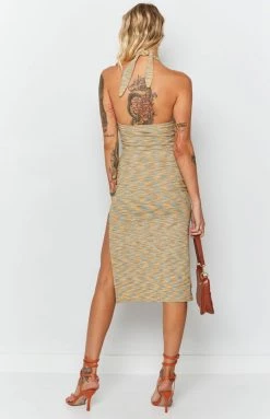 Beginning Boutique Indi Spacedye Midi Dress Multi