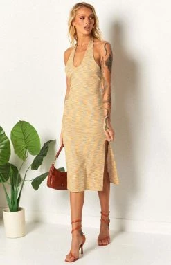 Beginning Boutique Indi Spacedye Midi Dress Multi