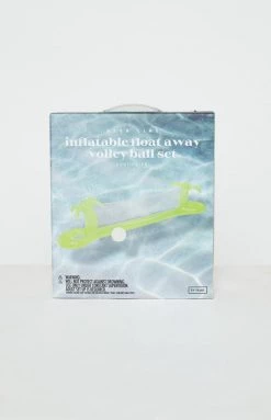 Sunnylife Sale Inflatable Tropical Float Away Neon Lime Volley Ball Set