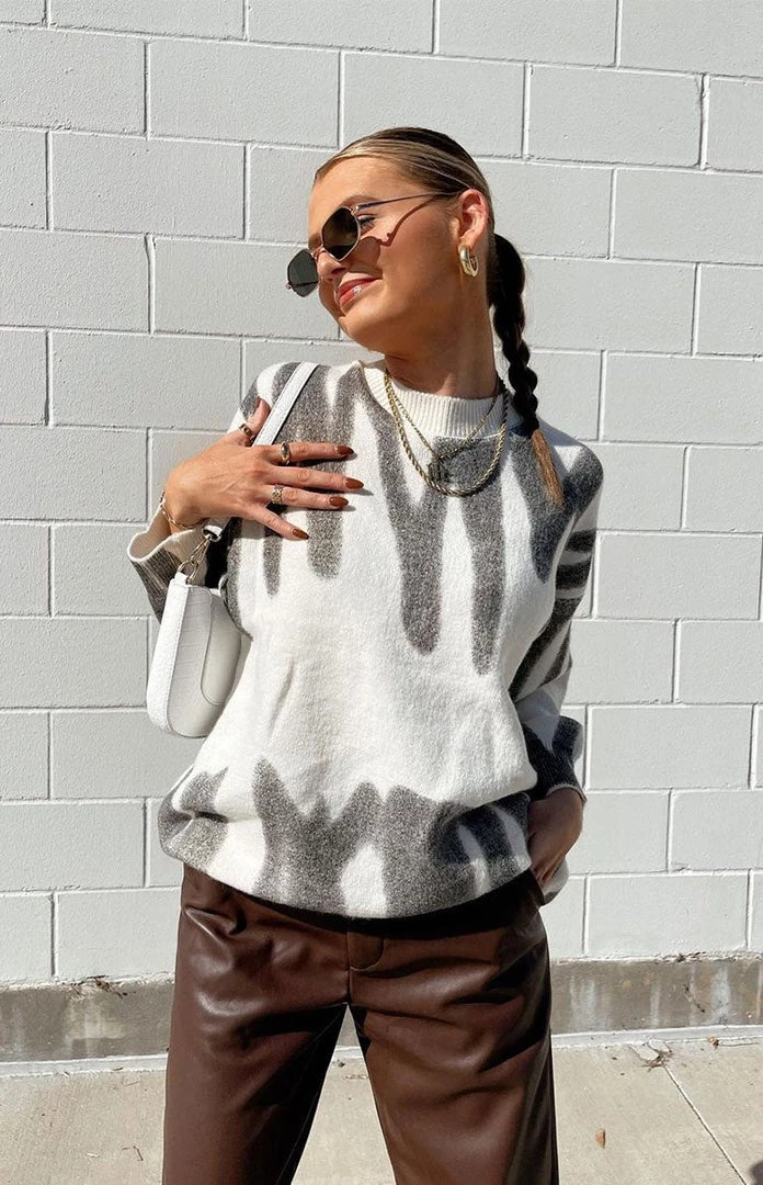 Beginning Boutique Outerwear Clemence Oversized Knitted Sweater Cream 9 Beginning Boutique Outerwear Clemence Oversized Knitted Sweater Cream