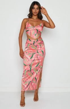 BB Exclusive Cocktail Dresses Ingrid Red Maxi Skirt