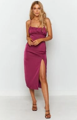 BB Exclusive Dresses Inheritance Midi Dress Crimson