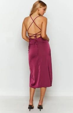 BB Exclusive Dresses Inheritance Midi Dress Crimson