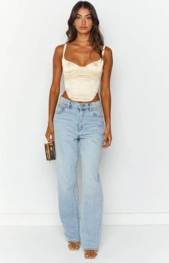 BB Exclusive Tops Intentions Champagne Corset Top