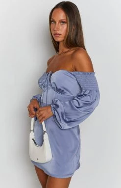 BB Exclusive Iris Off The Shoulder Dress Cornflower