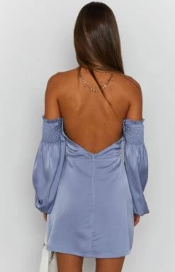 BB Exclusive Iris Off The Shoulder Dress Cornflower