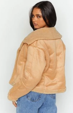 Beginning Boutique Isona Cream Shearling Jacket New 20 Beginning Boutique Isona Cream Shearling Jacket New