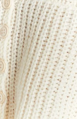 Beginning Boutique Ivana Cream Sweater Outerwear