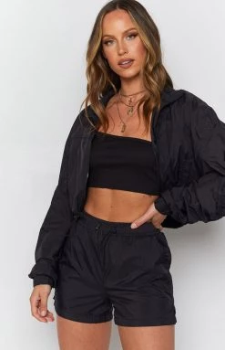 BB Exclusive Jorja Wind Breaker Shorts Black