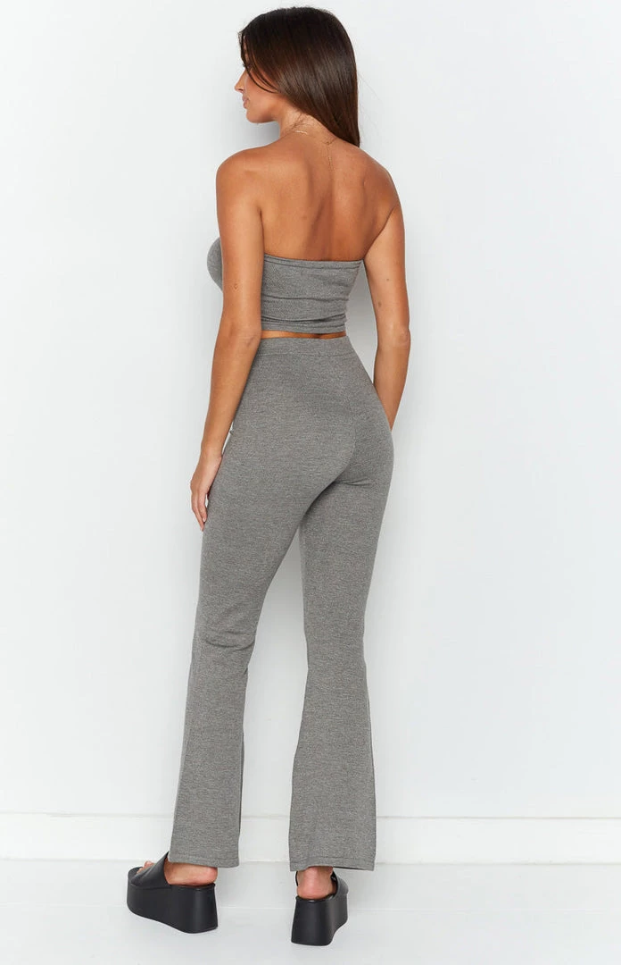 BB Exclusive Jade Grey Knitted Pants Bottoms 5 BB Exclusive Jade Grey Knitted Pants Bottoms