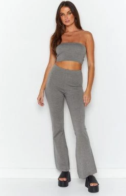 BB Exclusive Jade Grey Knitted Pants Bottoms 13 BB Exclusive Jade Grey Knitted Pants Bottoms