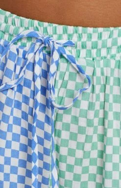 Beginning Boutique Jamelle Green Check Shorts