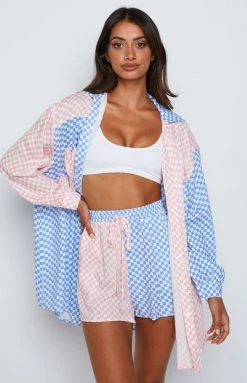Beginning Boutique Jamelle Pink Check Shirt