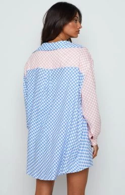 Beginning Boutique Jamelle Pink Check Shirt