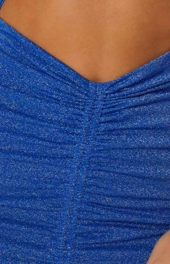 BB Exclusive Dresses Jamie Blue Sparkle Mini Dress