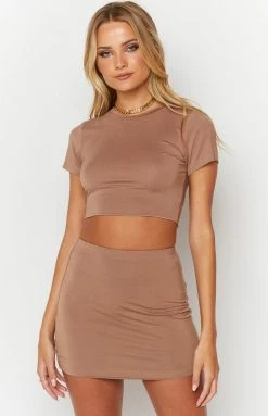 BB Exclusive Jasper Latte Mini Skirt 9 BB Exclusive Jasper Latte Mini Skirt