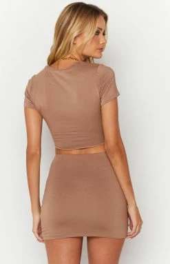 BB Exclusive Jasper Latte Mini Skirt 11 BB Exclusive Jasper Latte Mini Skirt