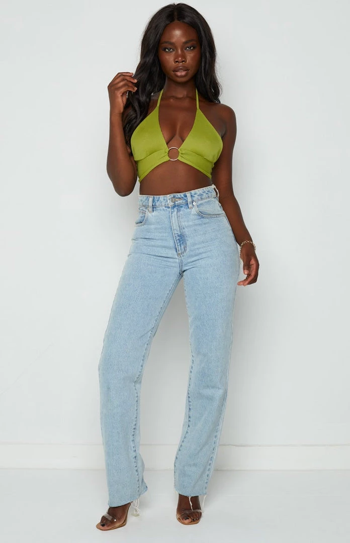 Beginning Boutique Tops Jayme Green Halter Top 2 Beginning Boutique Tops Jayme Green Halter Top