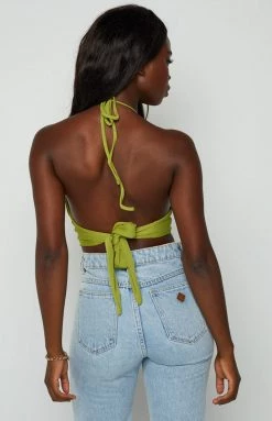 Beginning Boutique Tops Jayme Green Halter Top 11 Beginning Boutique Tops Jayme Green Halter Top