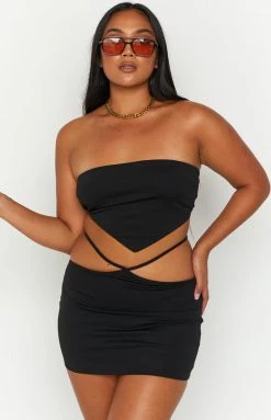 BB Exclusive Jessi Black Mini Skirt Bottoms