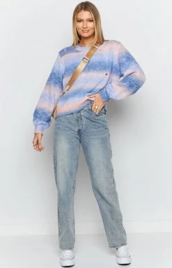 Beginning Boutique Outerwear Jessi Knitted Sweater Purple